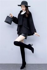 2024冬季新款简约时尚优雅舒适毛呢外套（铂锦羊绒。，女装毛呢外套，韩宇舍