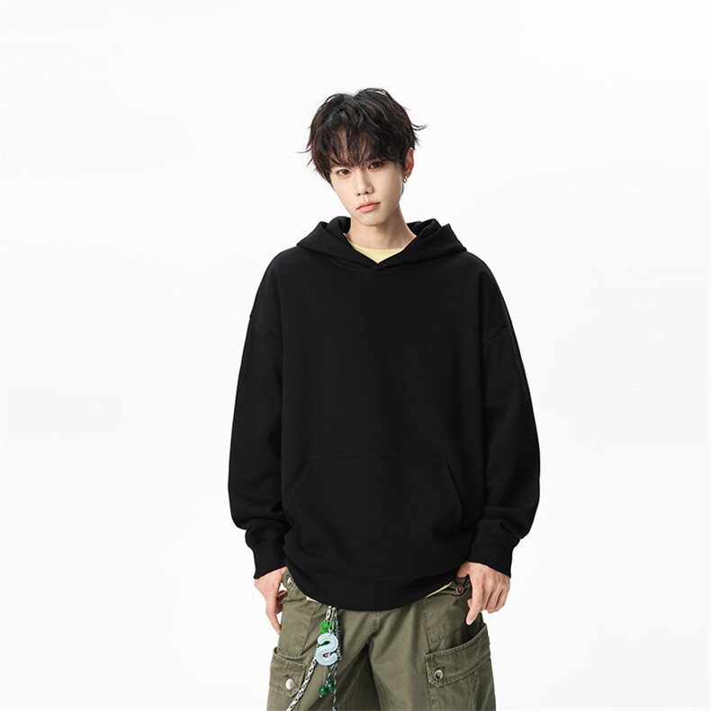 311B-1-9126-P41控89时尚高街套头卫衣拼接宽松休闲百搭上衣,男装卫衣,星座311B-1
