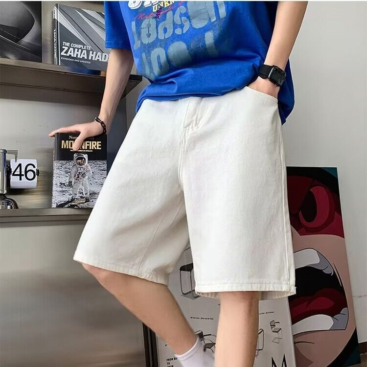 夏季薄款牛仔短裤男直筒5分休闲潮牌ins水洗青少年五分裤子XXD01,男装牛仔裤,星座208-5