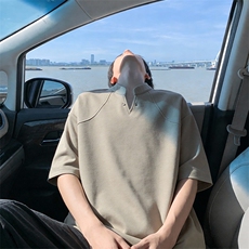 网图2026夏季新款270g华棉V领短袖T恤男DT6231特P24建议零售价58，男装T恤，电商A001-1