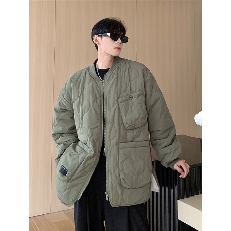 港风葫芦燕尾服大口袋设计加绒双侧开叉棉衣男MY770104P135控168，男装棉衣，星座227-7