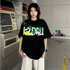 特殊工艺网球毛巾刺绣高品质260克双纱纯棉美式高街短袖T恤，男装T恤，电商A486