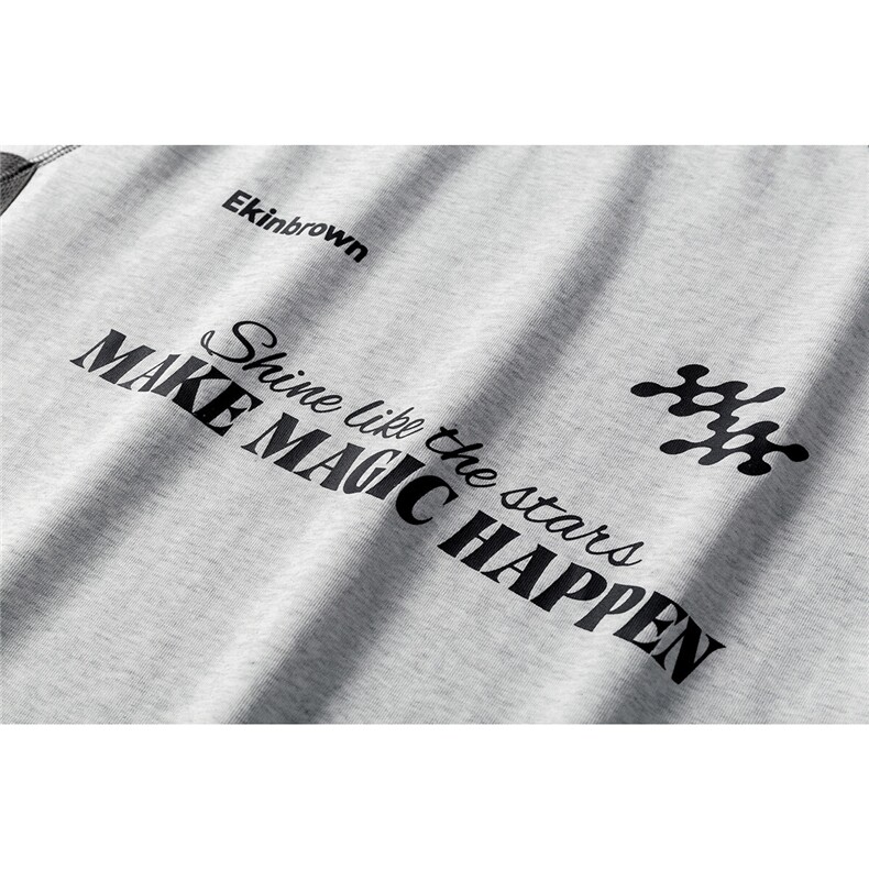 袖子内侧拼网眼透气设计印花大码M-5XL短袖T恤男DX78023P50控78,男装T恤,星座227-7