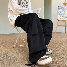 高街裤子男ins日系潮牌美式复古痞帅嘻哈休闲宽松工装裤G9155-p48，男装工装外套，星座1008