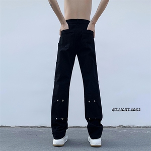 2026夏薄款季美式高街新款修身直筒休闲裤货号K2305P55图片