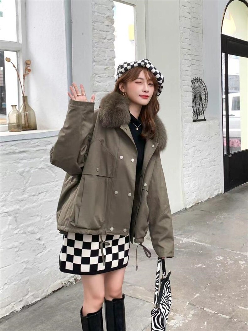 两件套真毛领羽绒服，女装羽绒服，Balance Studio