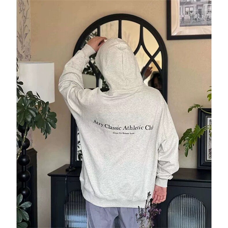抖音得物高品质印花连帽卫衣秋冬装美式宽松连帽纯色卫衣ADL104,男装卫衣,电商A443