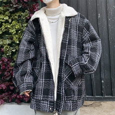 羊羔毛棉服男2025冬季新款休闲外套潮牌棉衣棉袄M199P110控158，男装棉衣，电商A157