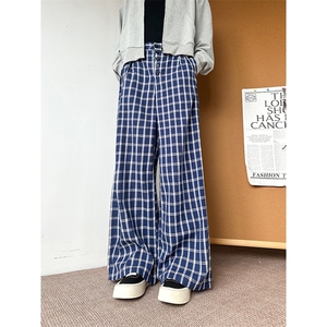 903-AK814-特P48   S-3XL   格子休闲裤男女！1图片