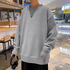 1港风新款宽松休闲中性情侣潮流纯色毛衣男外套7979P45加绒P55，男装针织衫/毛衣，星座226-2