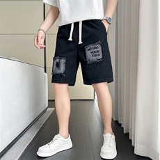 301A-1DK16P58控78店主风社会小伙男士夏季水洗五分牛仔裤潮，男装牛仔裤，星座301A-1