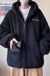 冬季连帽宽松设计感翅膀港风外套情侣男女 A071-1008-P120图片