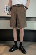 夏季时尚网红腰带设计休闲西装短裤男纯色五分裤西裤男DK1001-P68，男装牛仔裤，电商B267