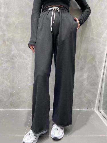 春季新款抽绳阔腿裤，女装，AT(2F)