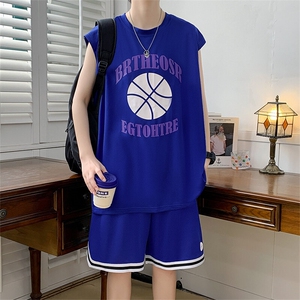 夏季运动套装篮球服五分裤两件套TZ8926-P35图片
