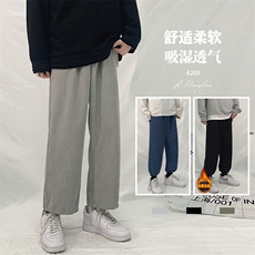秋冬舒适百搭加绒加厚休闲裤TY040-1特批35-加绒特批40，男装休闲裤，星座718-1