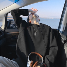 新款华夫格个性刺绣圆领T恤，A061-AT01821-特P35-模特图，男装T恤，电商A061