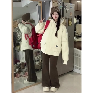 女风 美式复古大毛领工装棉衣ZM0118-P110图片