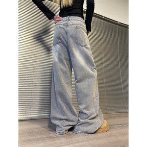 903-AK8011-特P45  【S-XXL】 烟灰复古牛仔裤！2图片