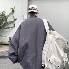 日系原宿风披风外套男秋季新款夹克防晒衣J157P38，男装夹克，星座1116-2