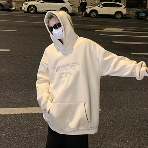 B359-WH8806特P55限价78万针刺绣男女情侣连帽大帽子卫衣外套图片