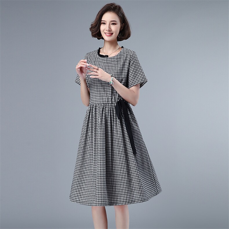 连衣裙通勤2021年夏季时尚显瘦大方韩版中腰,女装连衣裙,小林双子