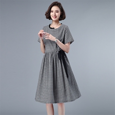 连衣裙通勤2021年夏季时尚显瘦大方韩版中腰，女装连衣裙，小林双子