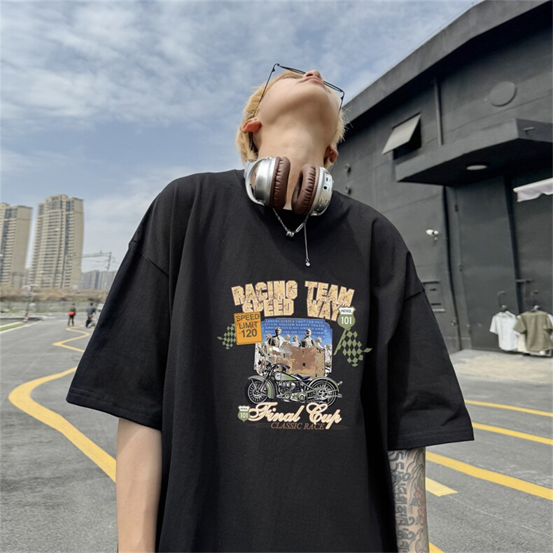 220G夏季新款纯棉圆领短袖T恤DT445-特P19控38,男装T恤,电商B370