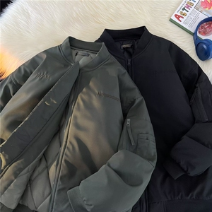 新款棉衣男冬季棉袄外套韩版潮流刺绣面包服  ZY117 P85图片