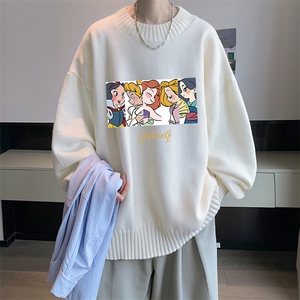 半高领毛衣男大码胖子针织衫毛线衣 M18396-P45 加绒款-P65图片