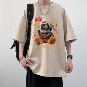 麂皮绒短袖t恤男大码半袖男 JD82281-P25图片