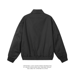百搭休闲纯色工装男夹克JK9215P90控138图片