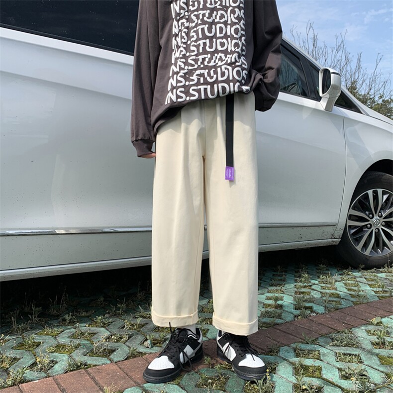 港风裤子休闲裤宽松直筒工装裤潮牌男士阔腿裤C546*P45控58,男装休闲裤,星座227-2