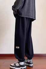 特批38春秋季青少年长裤子男孩初中高中学生加绒帅气运动卫裤大，男装休闲裤，星座218-1（原230）