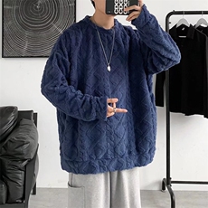 慵懒男士冬季宽松加绒加厚上衣针织衫毛衣Y45P48，男装针织衫/毛衣，星座1116-2