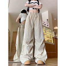 AK2215-P40碎花工装裤女夏季高腰宽松休闲阔腿裤，男装工装外套，星座617A-2