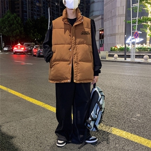 夜景50新标时尚字母印花宽松保暖羽绒马甲A247-MJ617 P115控158图片