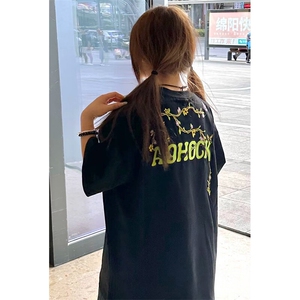 万针全刺绣工艺 高品质260克双纱纯棉美式高街短袖T恤 特P33图片