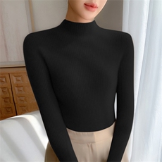 2025年秋季时尚百搭通勤简约一线抽高，女装羊绒衫，云暖羊山羊绒