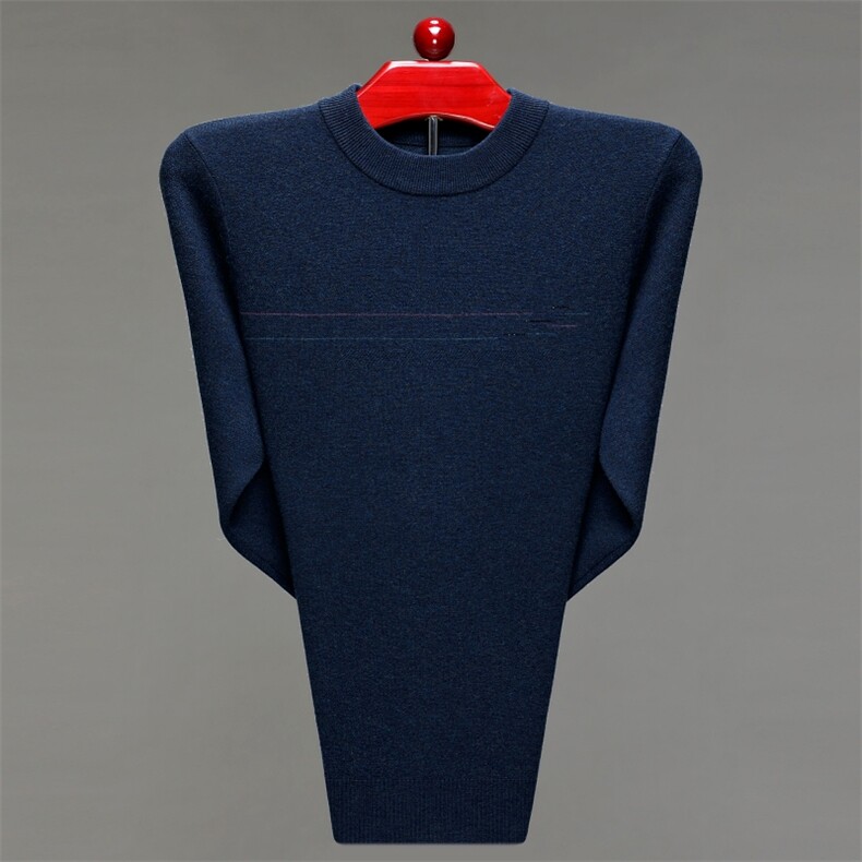 BB736钱塘2020-2时尚百搭冬季厚款半高领中年男士羊毛衫P145，男装针织衫/毛衣，钱塘207-2