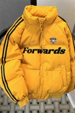 美式潮牌字母绣花棉服男冬复古条纹加厚运动面包服情侣款棉衣外套，男装棉衣，星座505-2（原电商A260-1)