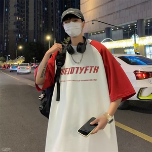 标准T恤青春流行ins夏季潮五分袖新款XW21P28图片