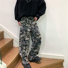 现货1万！KZ116-S-3XL-P40-美式弯刀水洗重磅350克迷彩裤卫裤，男装休闲裤，星座1811B