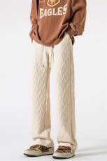 特批30无差价2024春高级感提花休闲裤男宽松大码直筒拖地裤K1350，男装休闲裤，电商A082