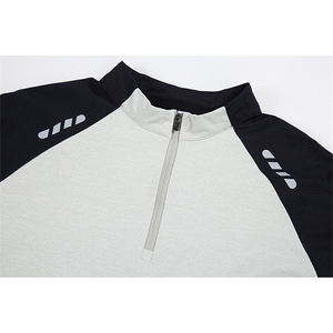 半拉链户外运动长袖T恤男 M-5XL FSCT30 P35控58图片