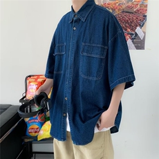 夏季短袖衬衫牛仔衬衣N4706P40，男装衬衫，星座1116-2