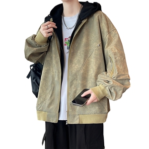 春季假两件青少年百搭夹克情侣春装外套XZ102B-1-JK2533P90图片
