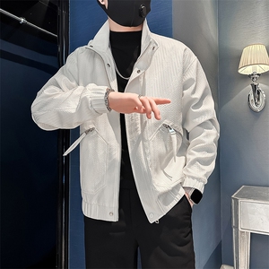 高级感痞帅立领炸街夹克外套男社会小伙店主风301C-JK11-P98控138图片