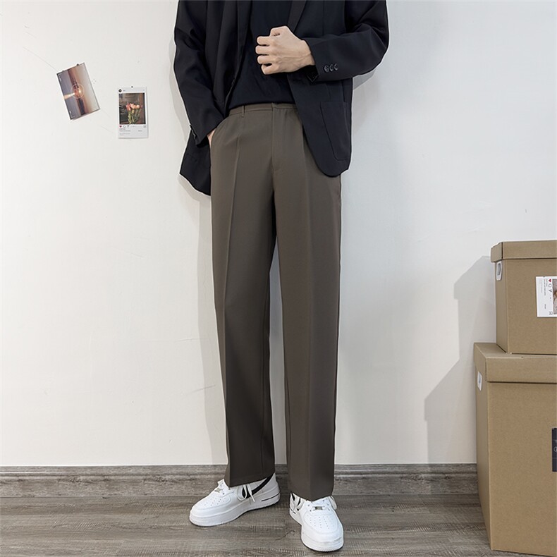 加绒加厚休闲长裤男秋冬季大码西装裤子217-2-HK2358-P45加绒55,男装西服套装,星座217-2