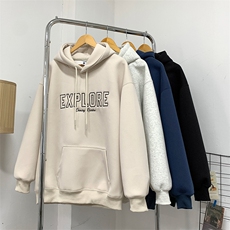 904-2-CD602-P55空88秋冬重磅立体暗绣刺绣连帽卫衣男女宽松帽衫，男装卫衣，星座904-2